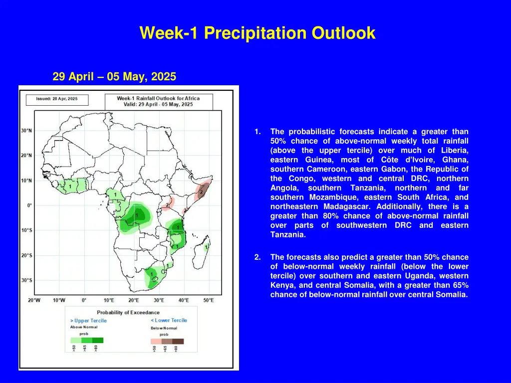 week 1 precipitation outlook