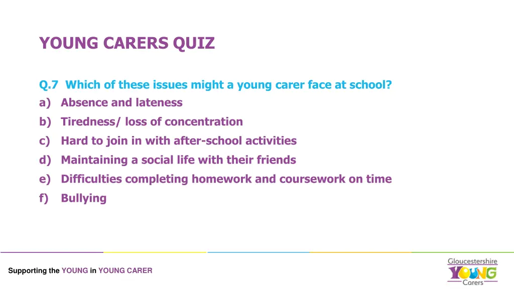 young carers quiz 12
