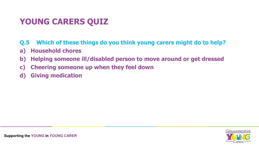 young carers quiz 8