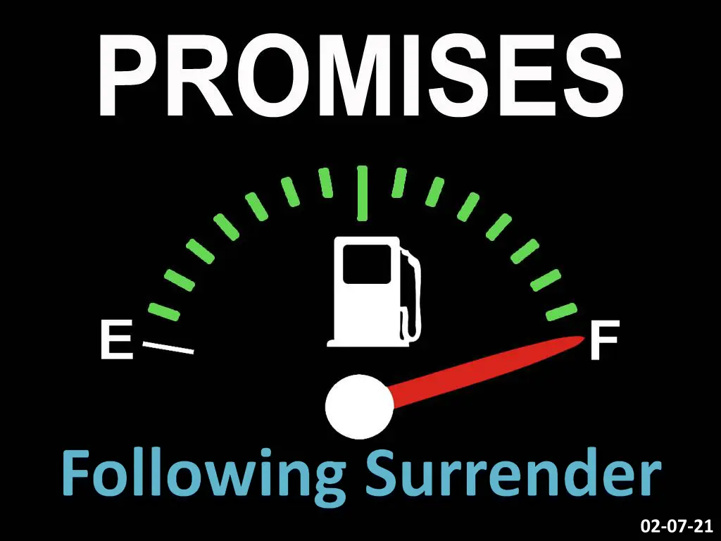 following surrender