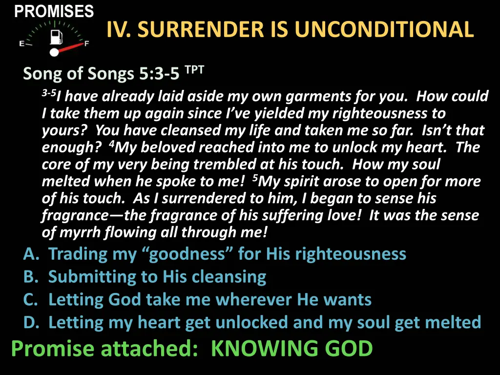 iv surrender is unconditional