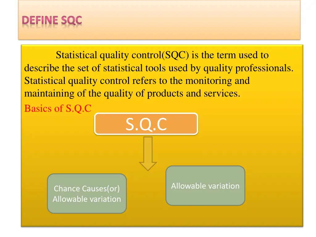 define sqc