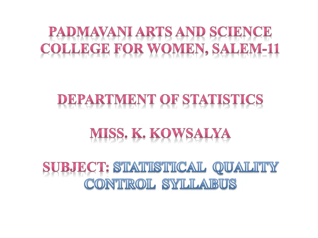 padmavani arts and science college for women