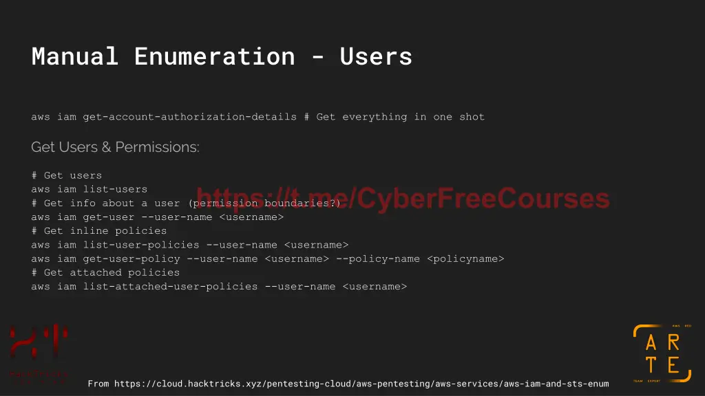 manual enumeration users