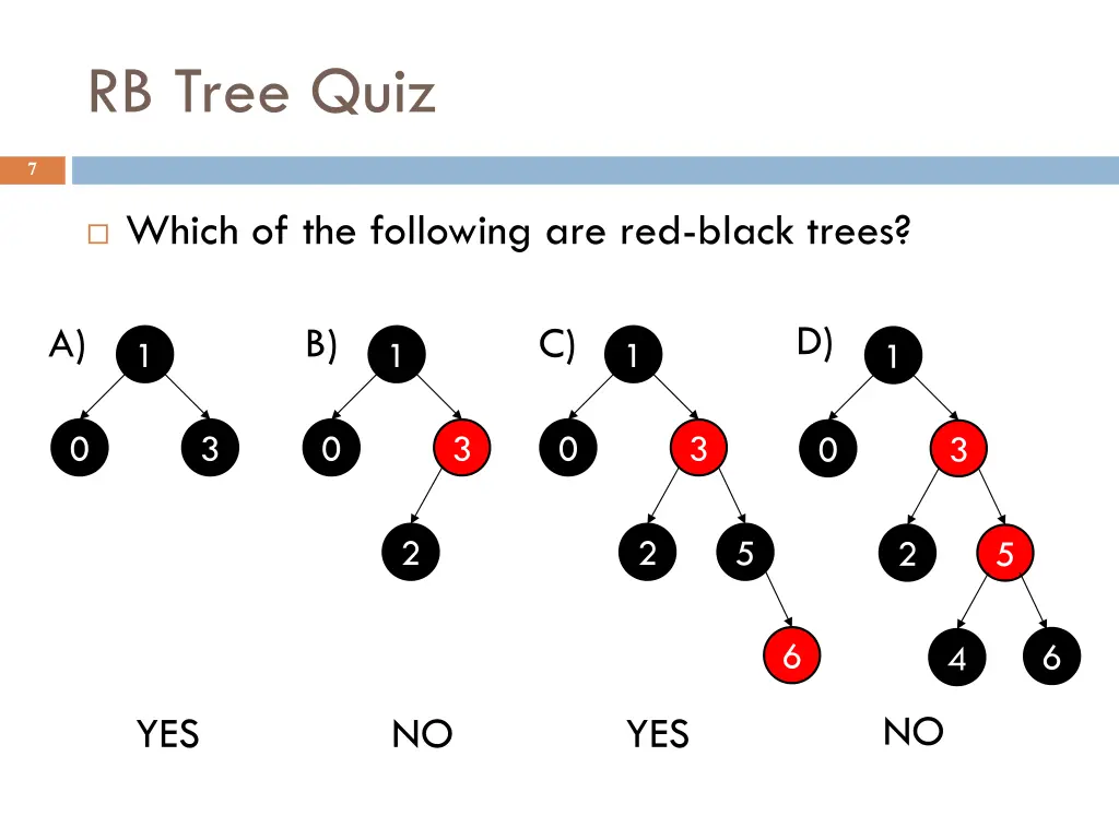 rb tree quiz