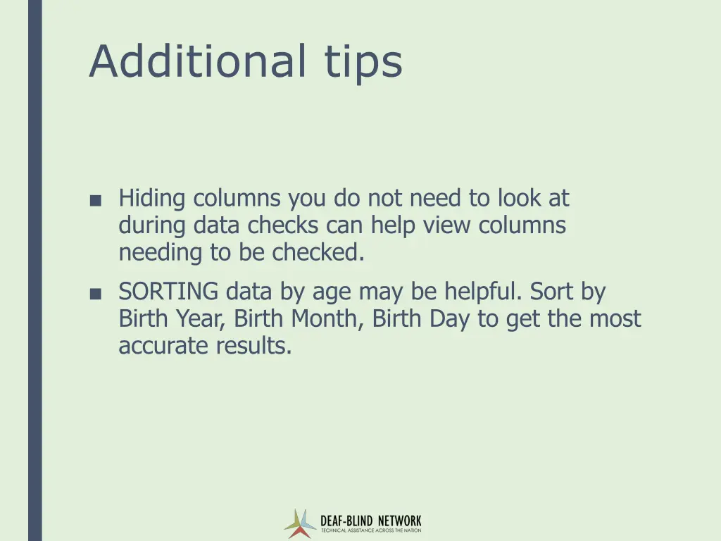 additional tips