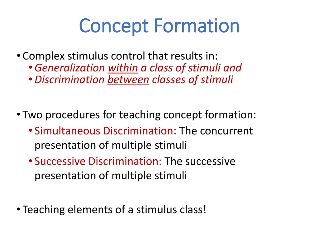 concept formation concept formation