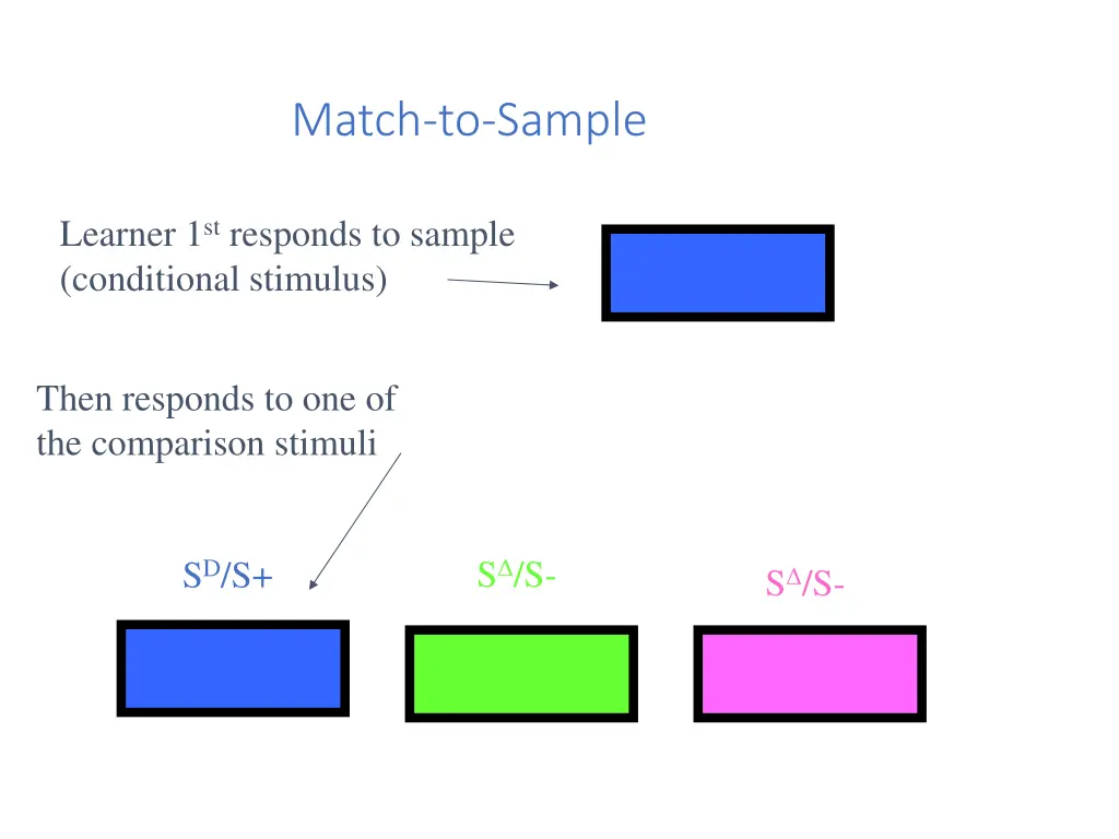 match to sample