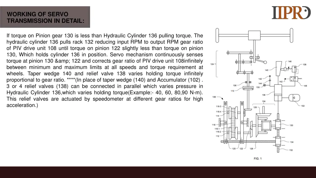 working of servo transmission in detail 1