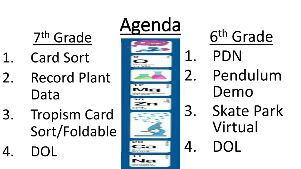 agenda agenda