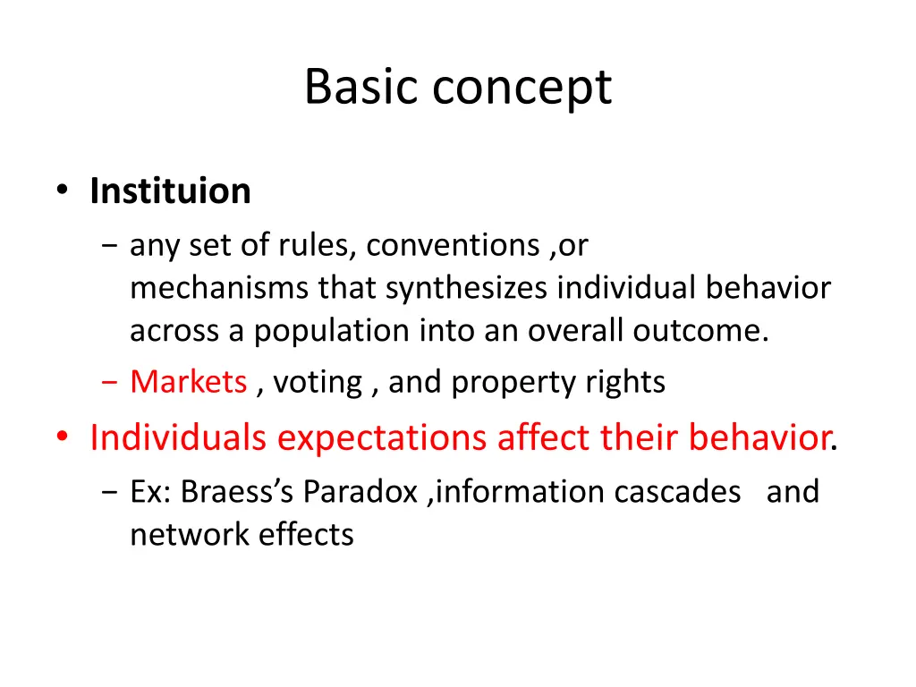 basic concept