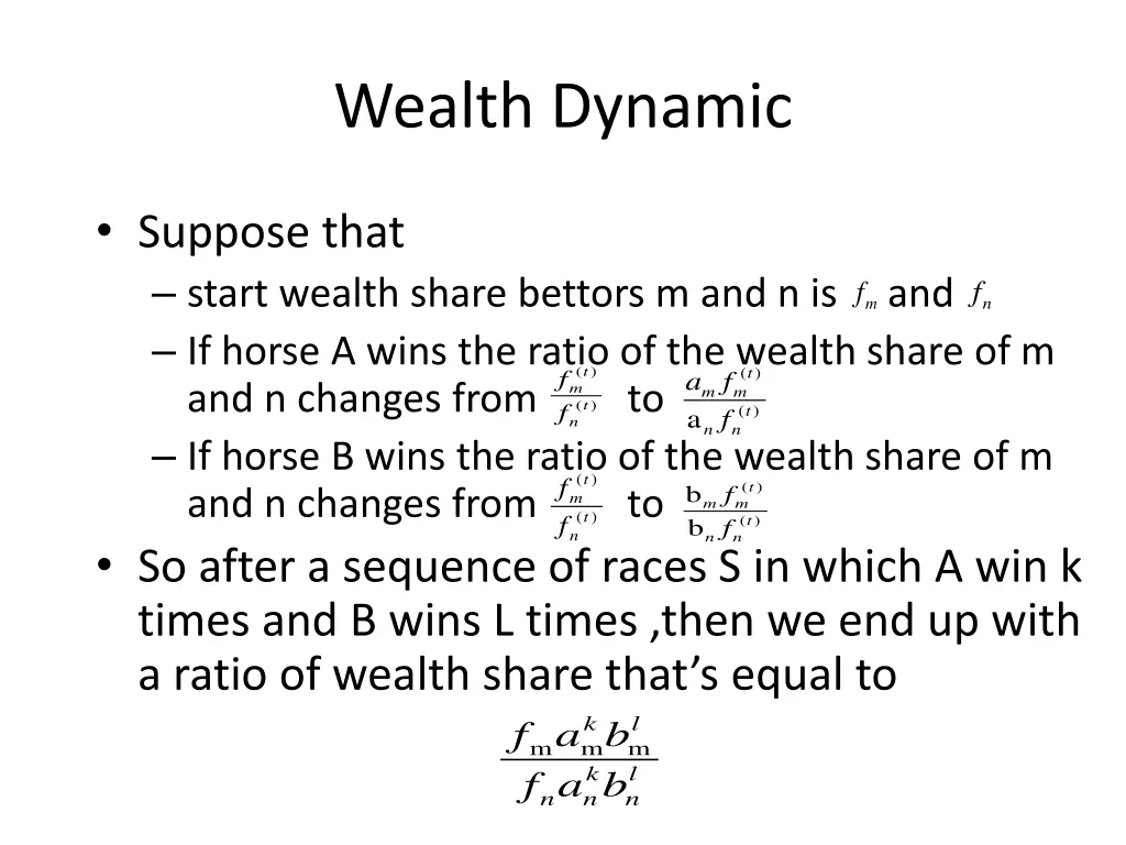 wealth dynamic