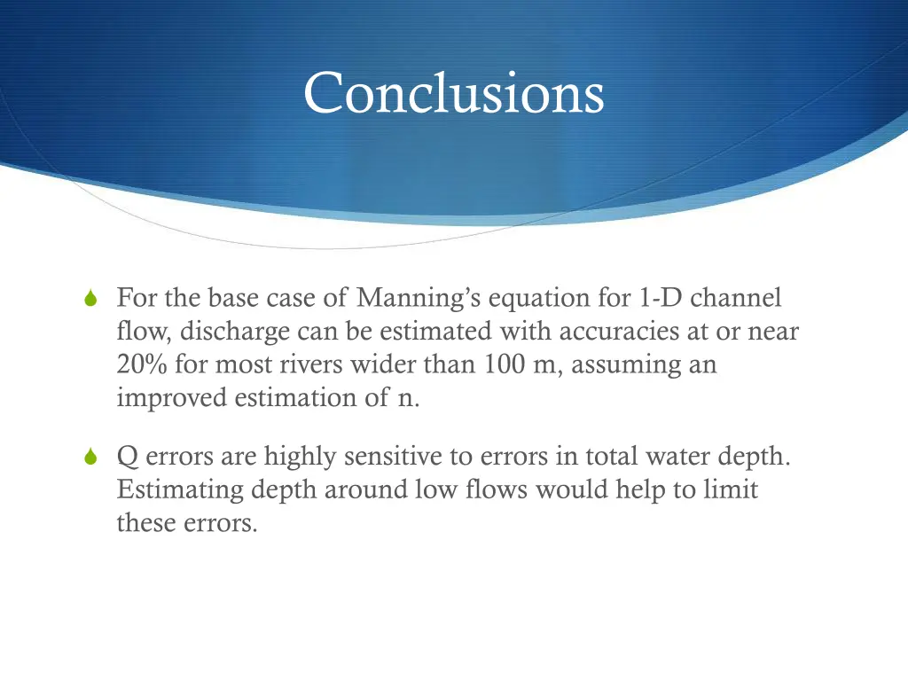 conclusions