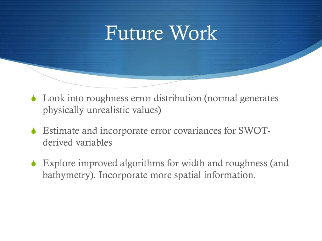 future work
