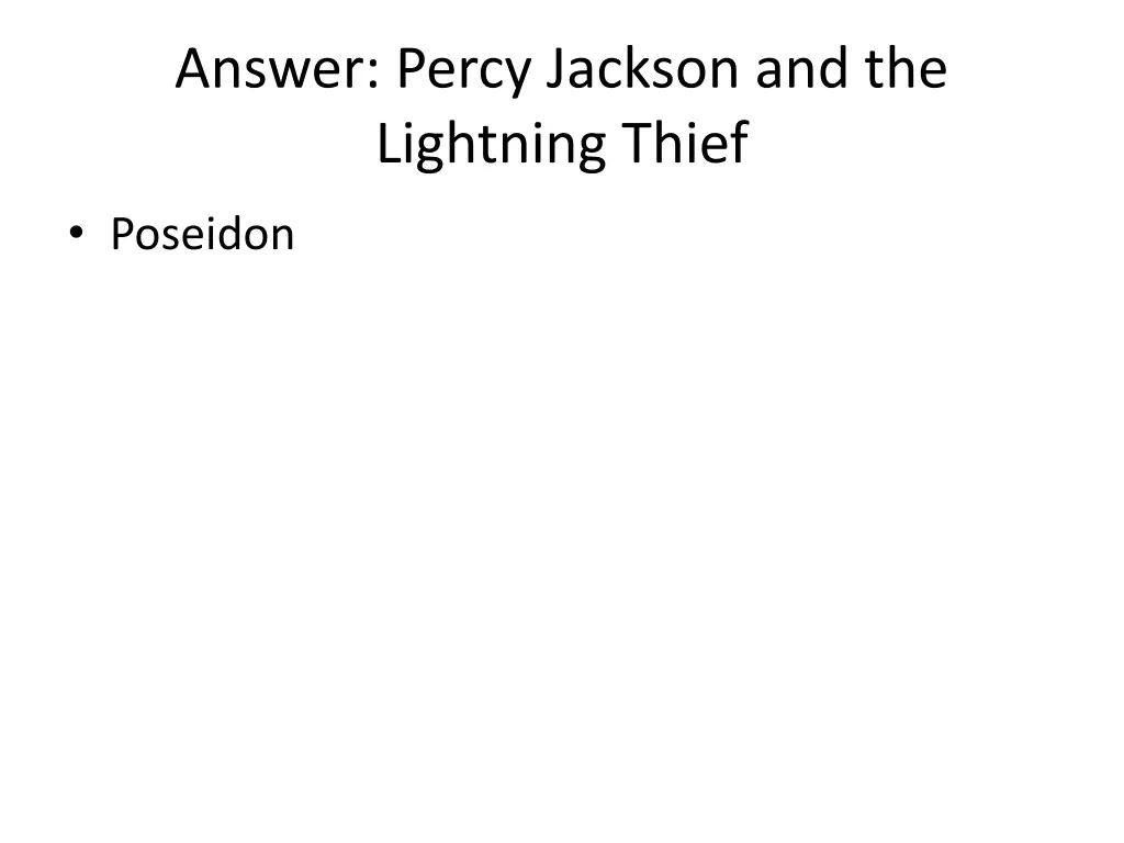 answer percy jackson and the lightning thief