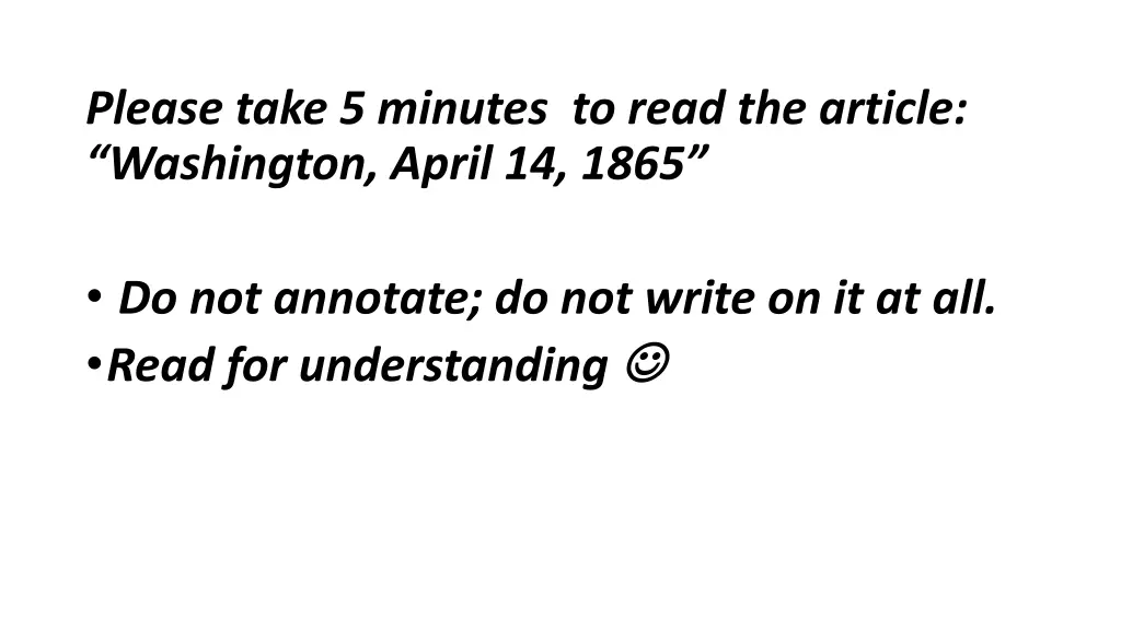 please take 5 minutes to read the article
