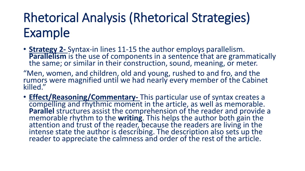 rhetorical analysis rhetorical strategies 1