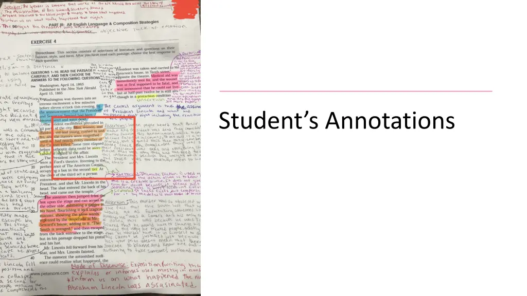 student s annotations