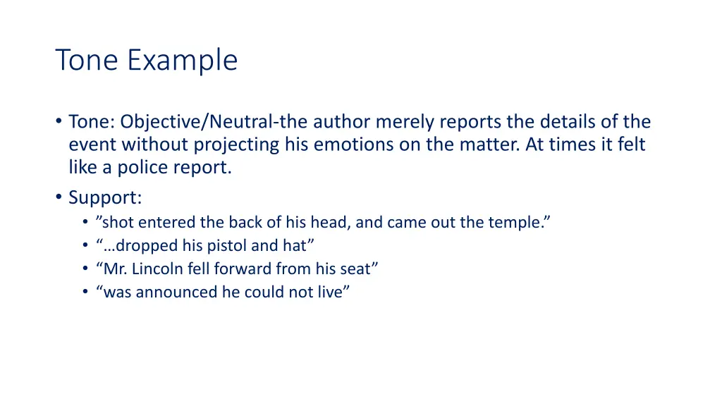 tone example