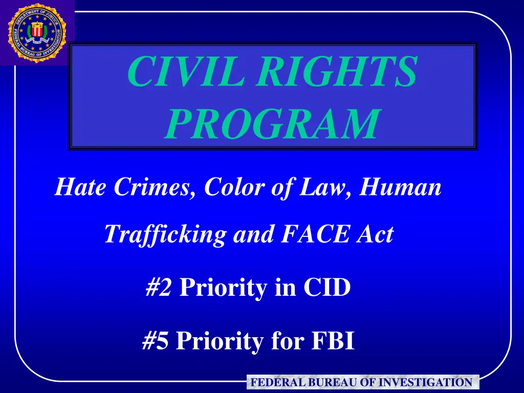 civil rights program