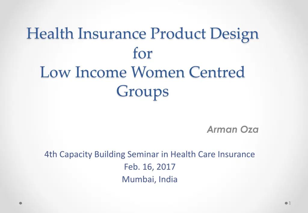 health insurance product design for low income