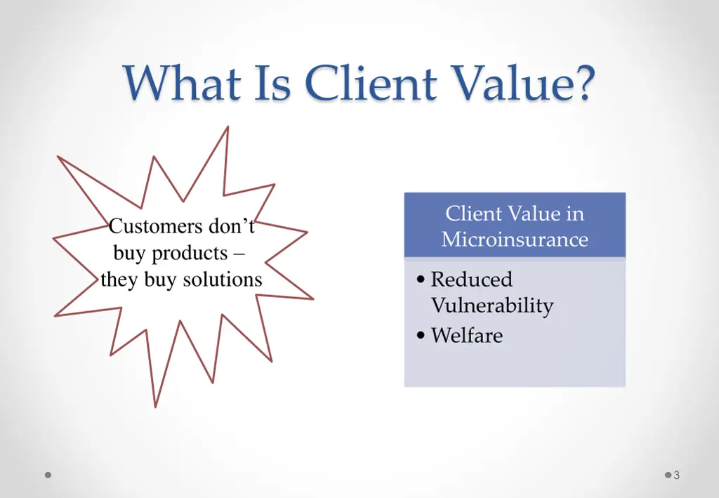 what is client value