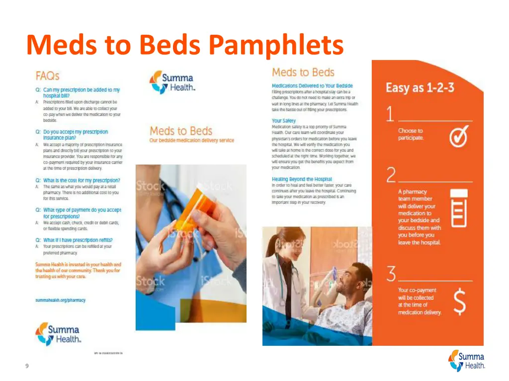 meds to beds pamphlets