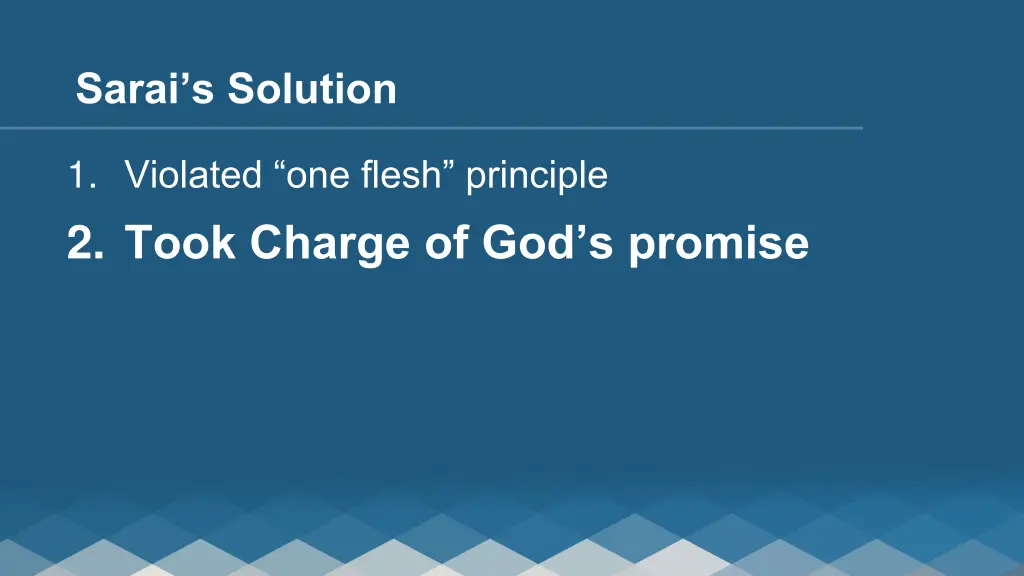 sarai s solution 1
