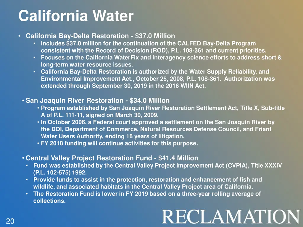 california water