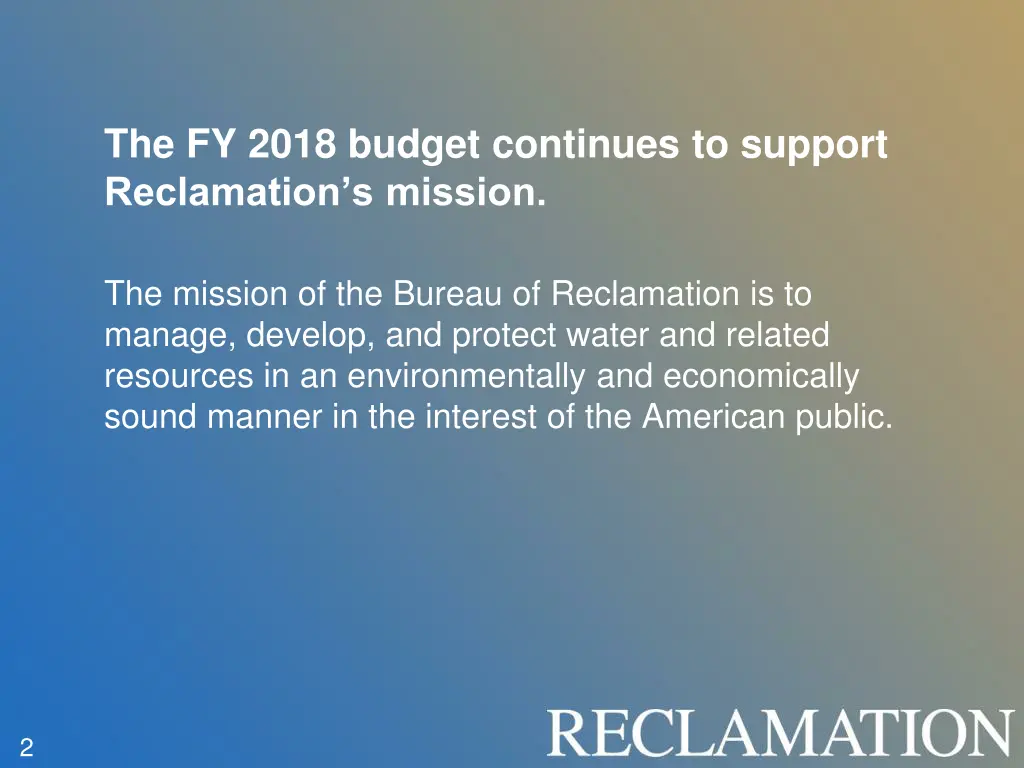 the fy 2018 budget continues to support