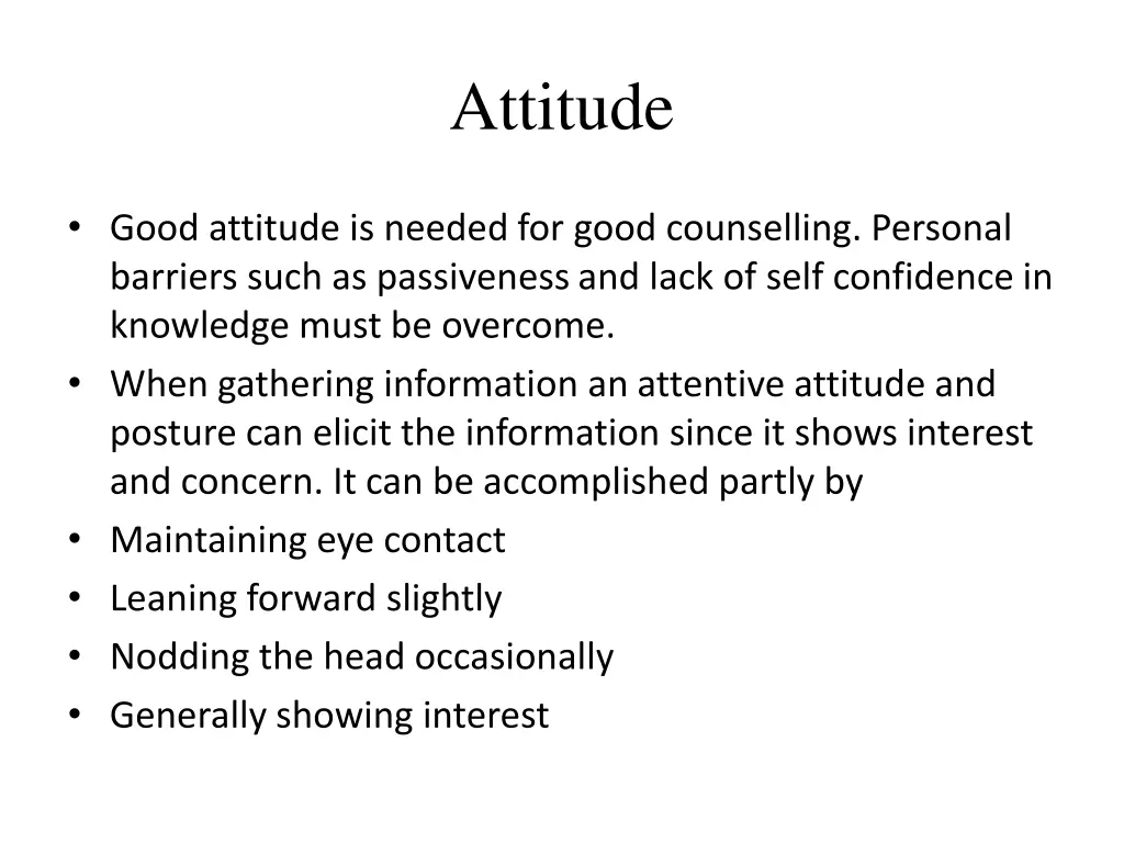 attitude