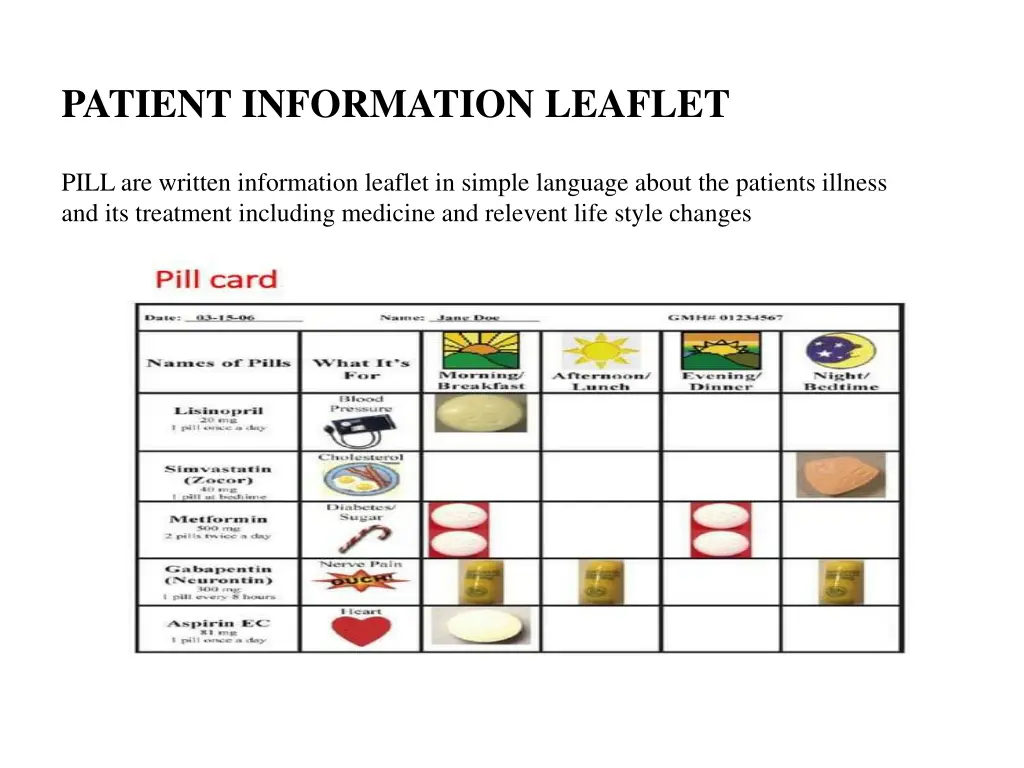 patient information leaflet