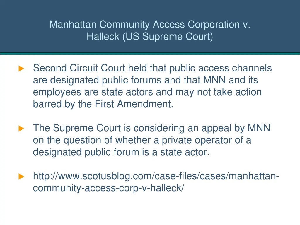 manhattan community access corporation v halleck