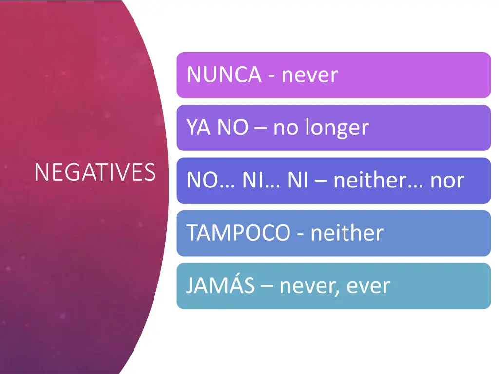 nunca never