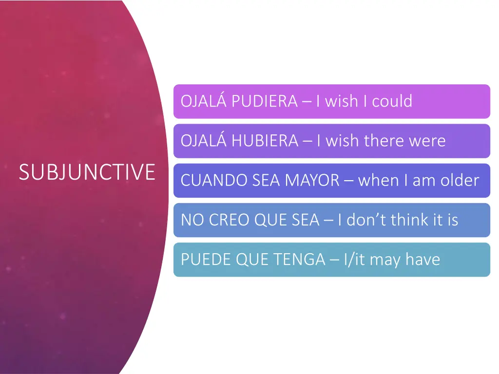 ojal pudiera i wish i could