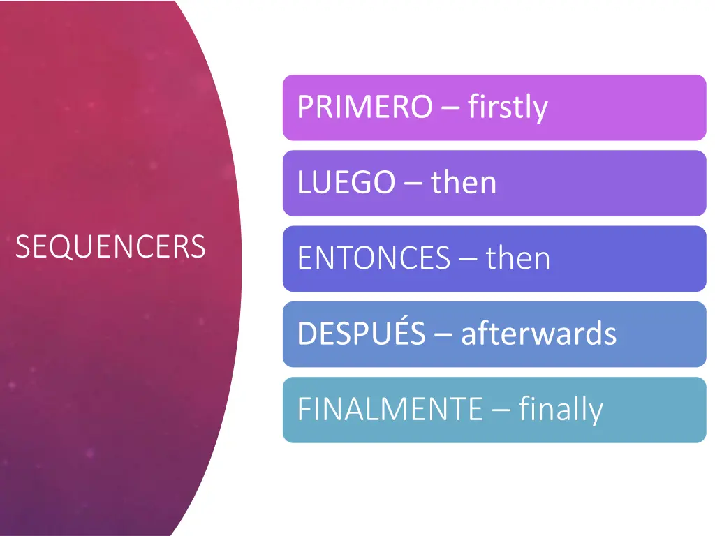 primero firstly