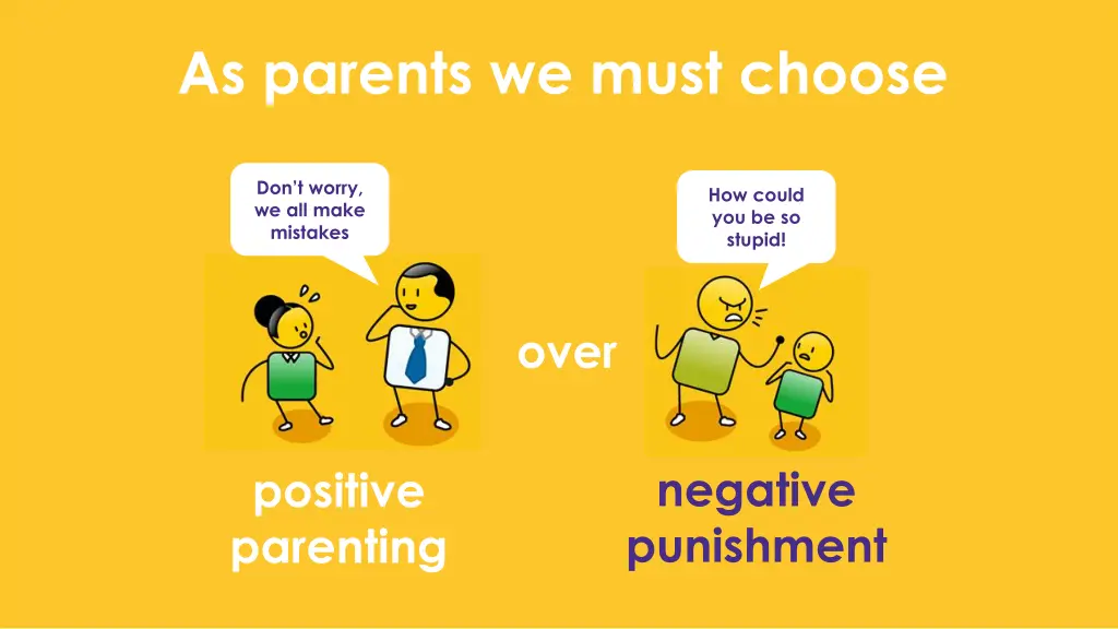 as parents we must choose