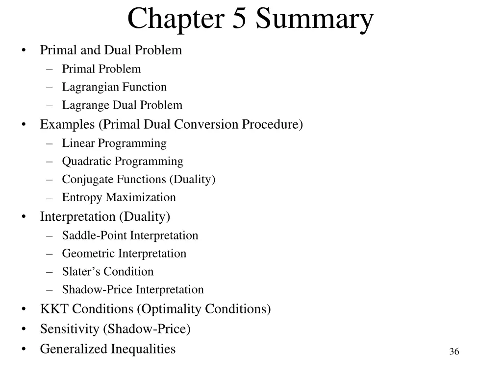 chapter 5 summary