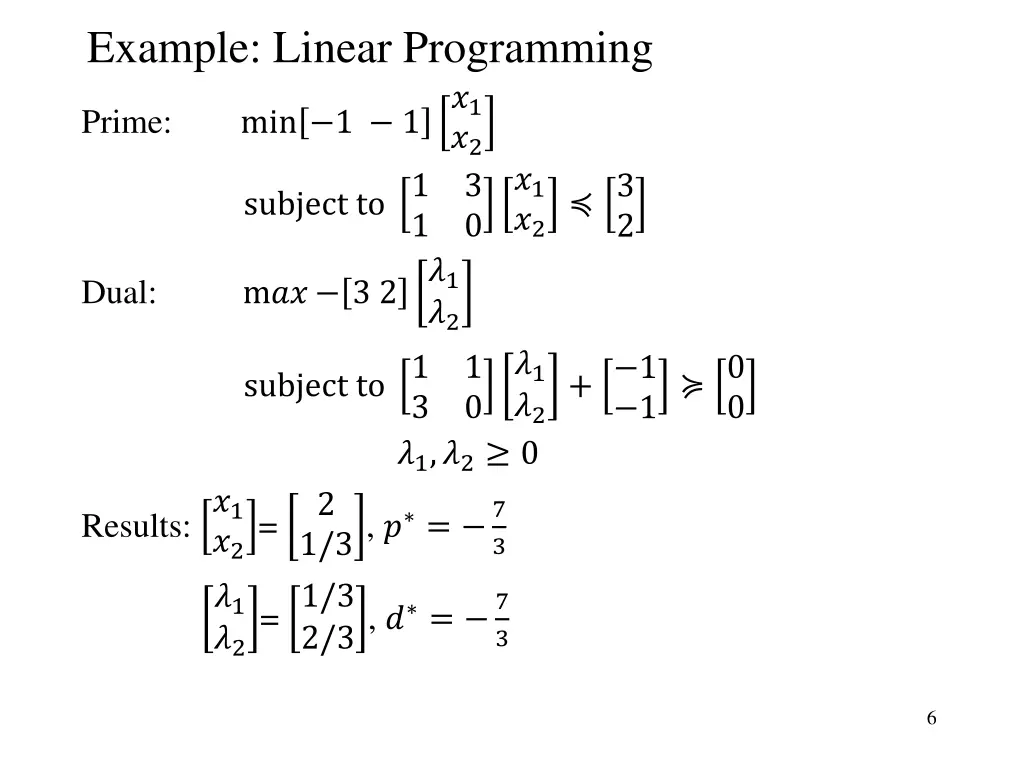 example linear programming 1