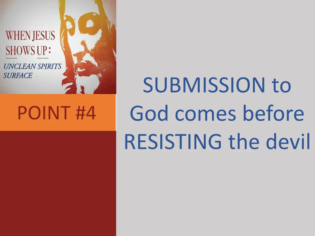 submission to god comes before resisting the devil
