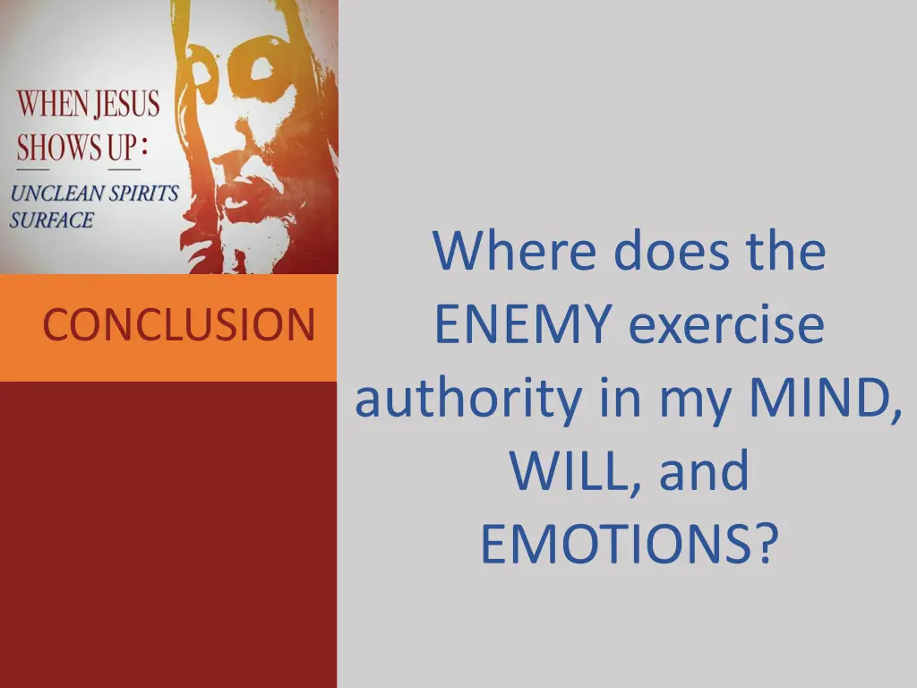 where does the enemy exercise authority