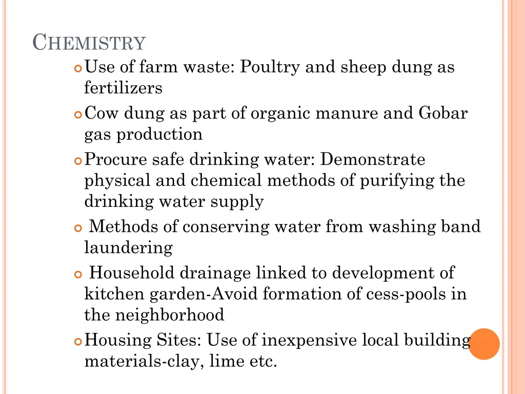 c hemistry use of farm waste poultry and sheep