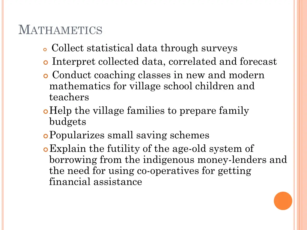 m athametics
