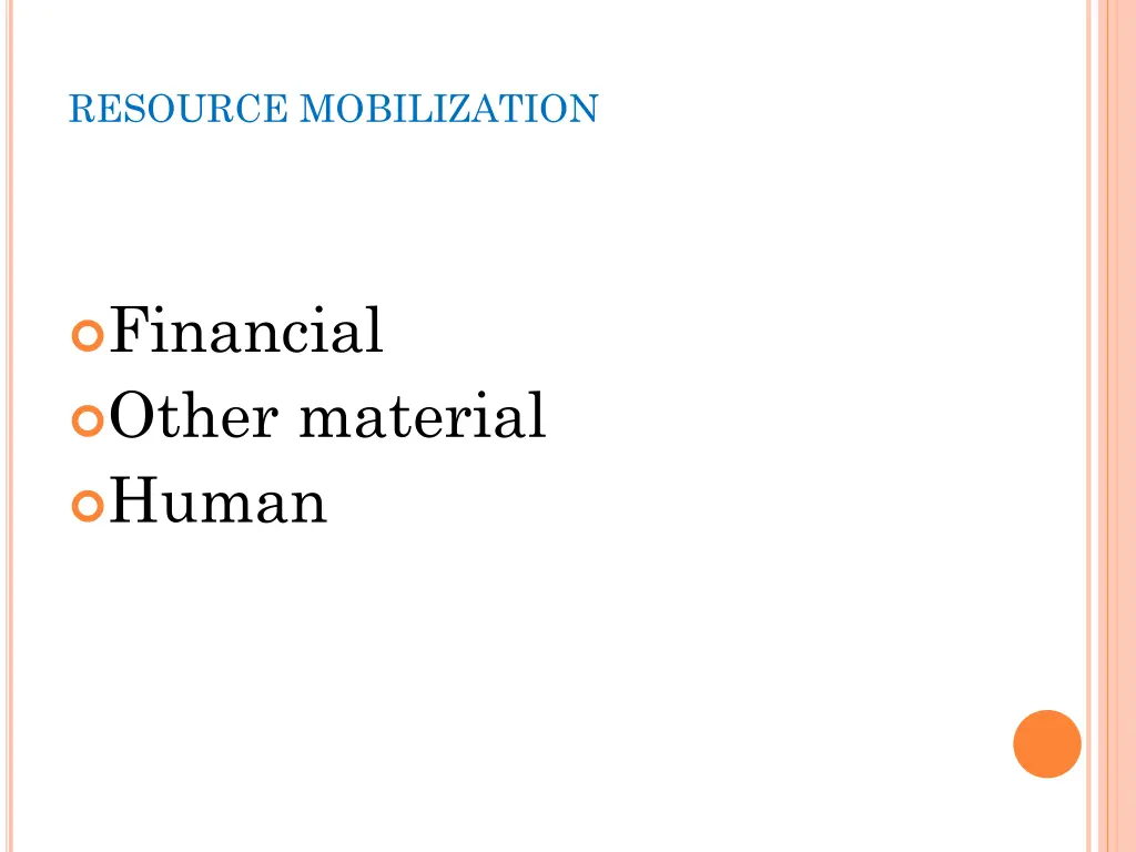 resource mobilization