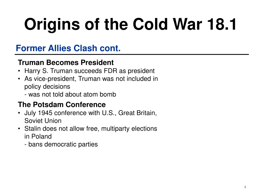 origins of the cold war 18 1 2