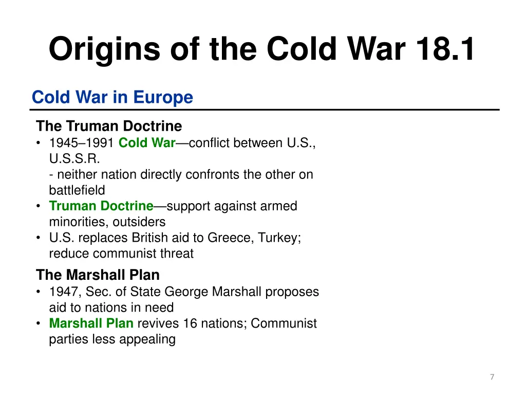 origins of the cold war 18 1 5