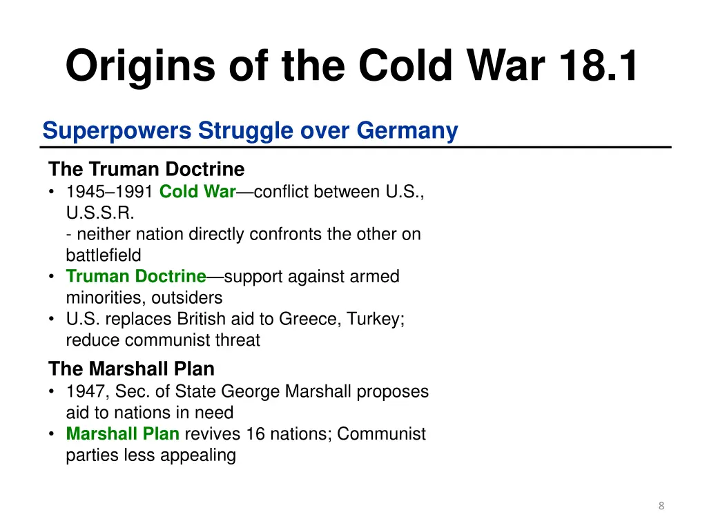 origins of the cold war 18 1 6