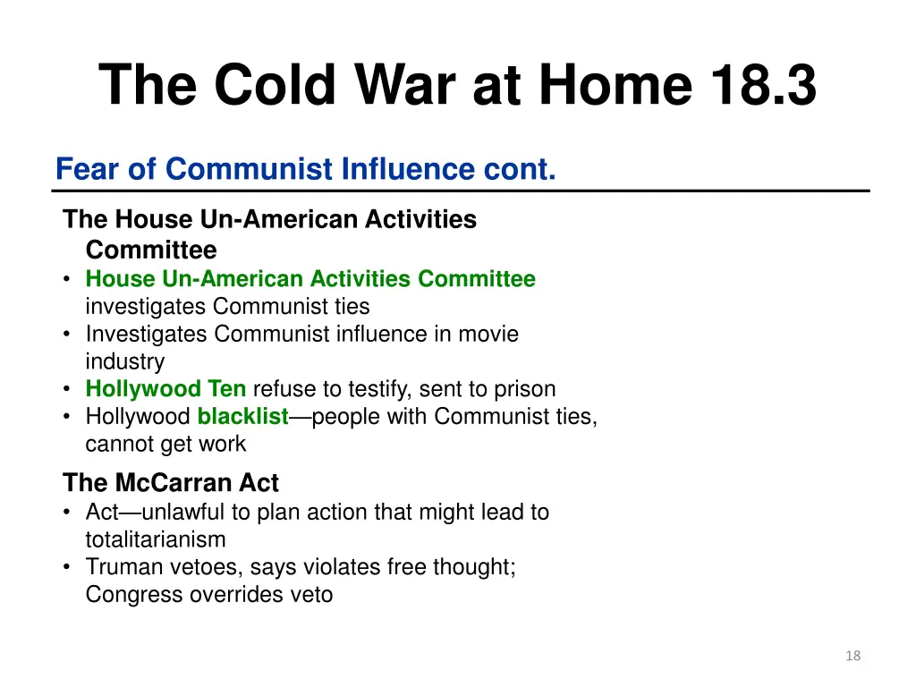 the cold war at home 18 3 2