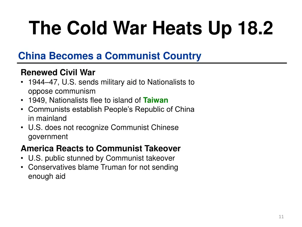 the cold war heats up 18 2 2