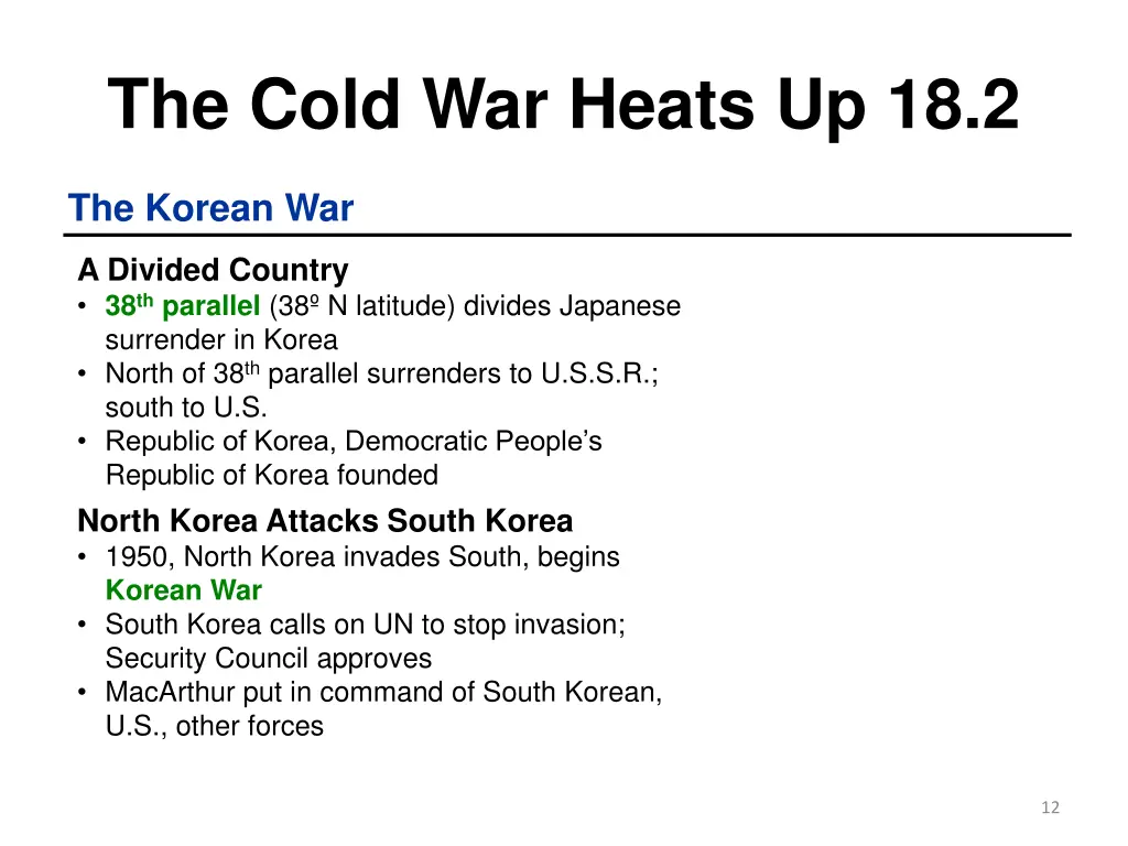 the cold war heats up 18 2 3